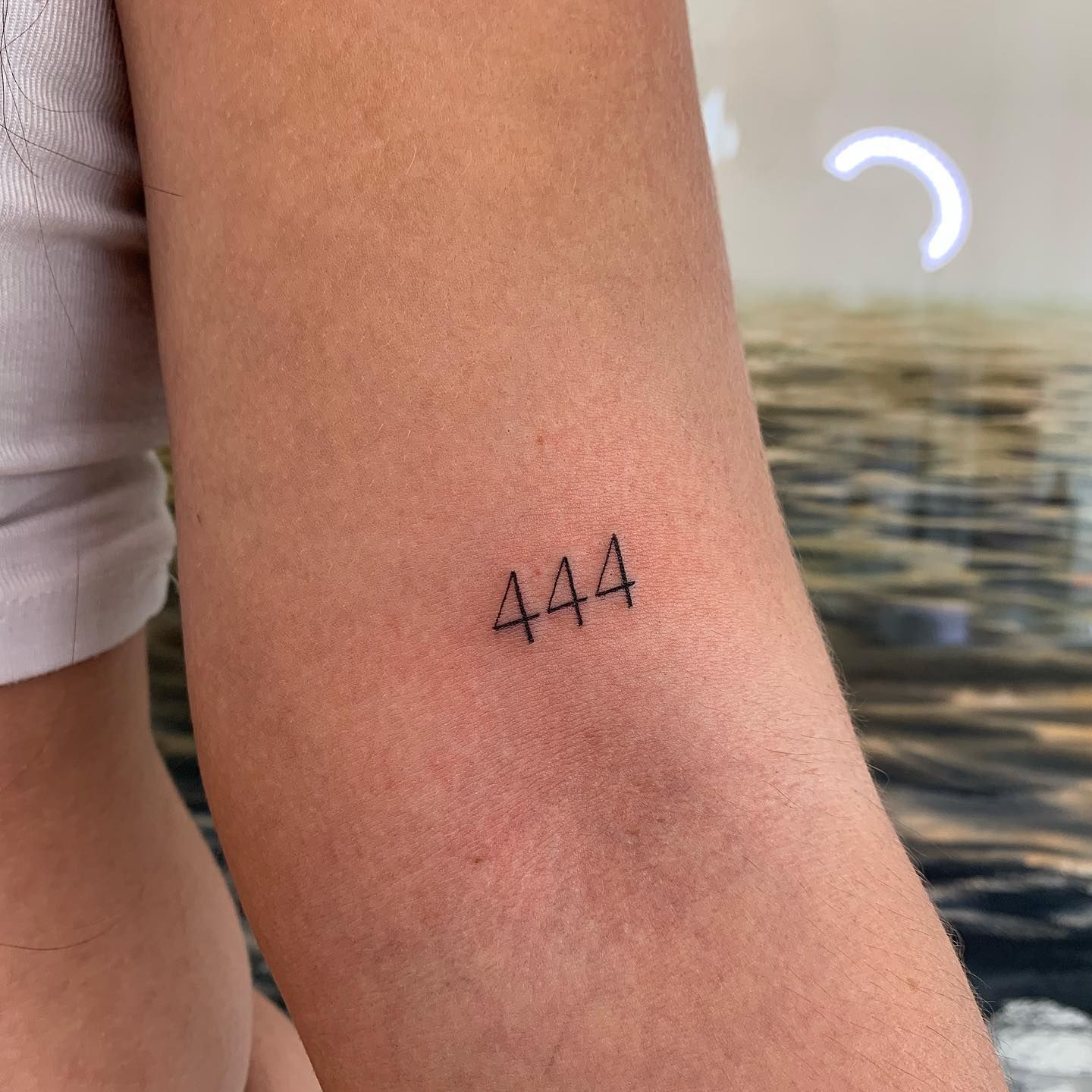 Nature-Inspired 444 Tattoo