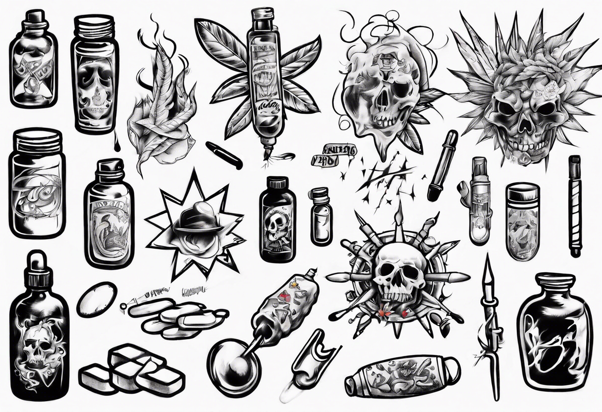 Addiction Tattoo Ideas | TattoosAI
