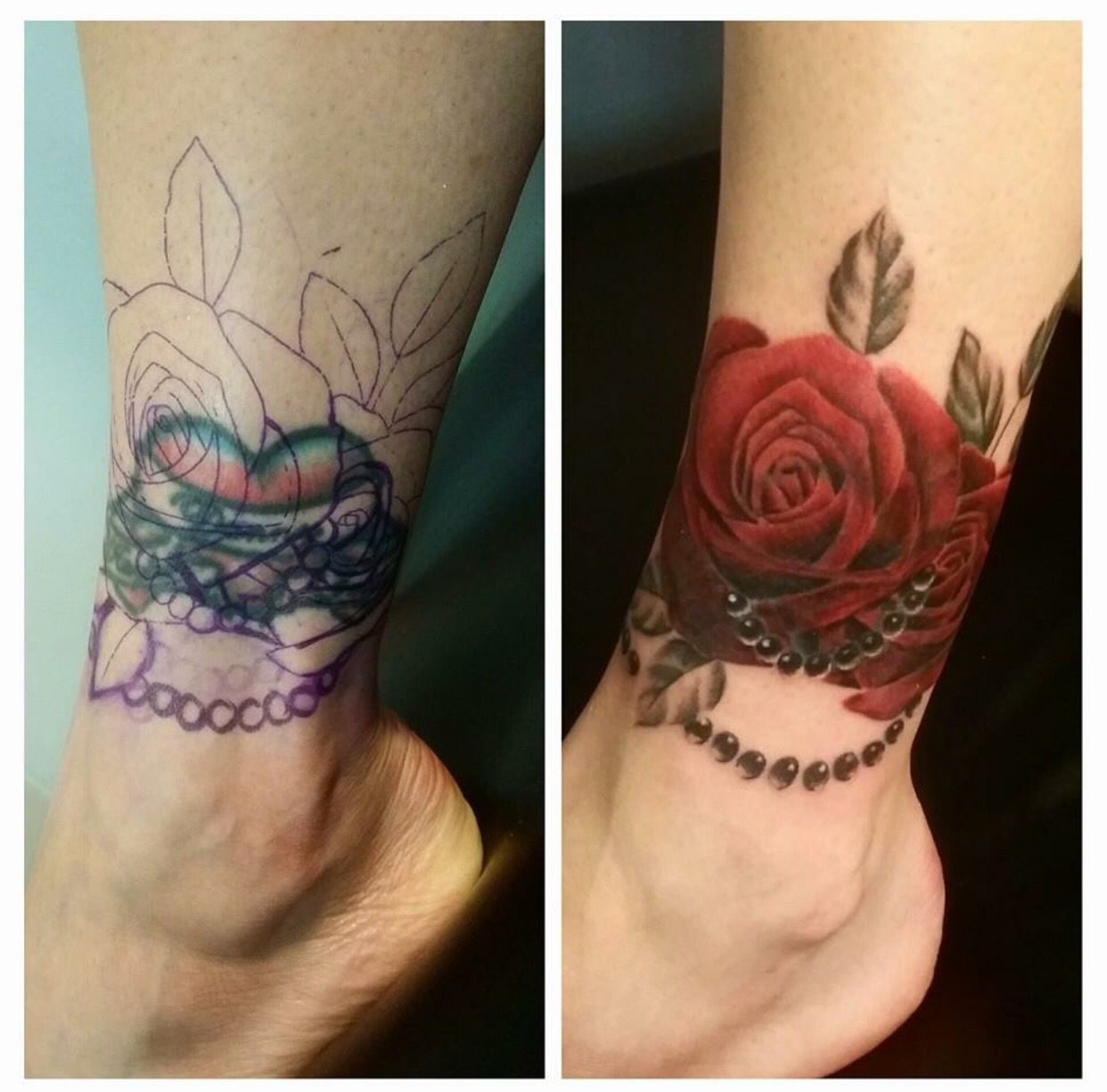 Delicate Floral Tattoo Cover Up