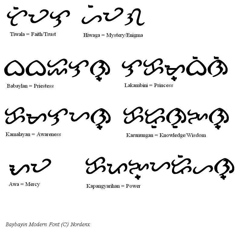 Baybayin Tattoo for Peace