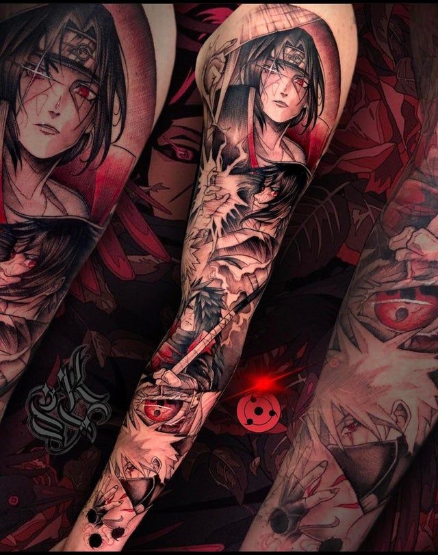 Full sleeve update!: Naruto | Naruto tattoo, Anime tattoos, Kakashi tattoo