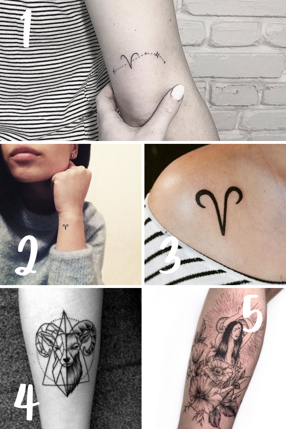 Girly Aries Tattoo
