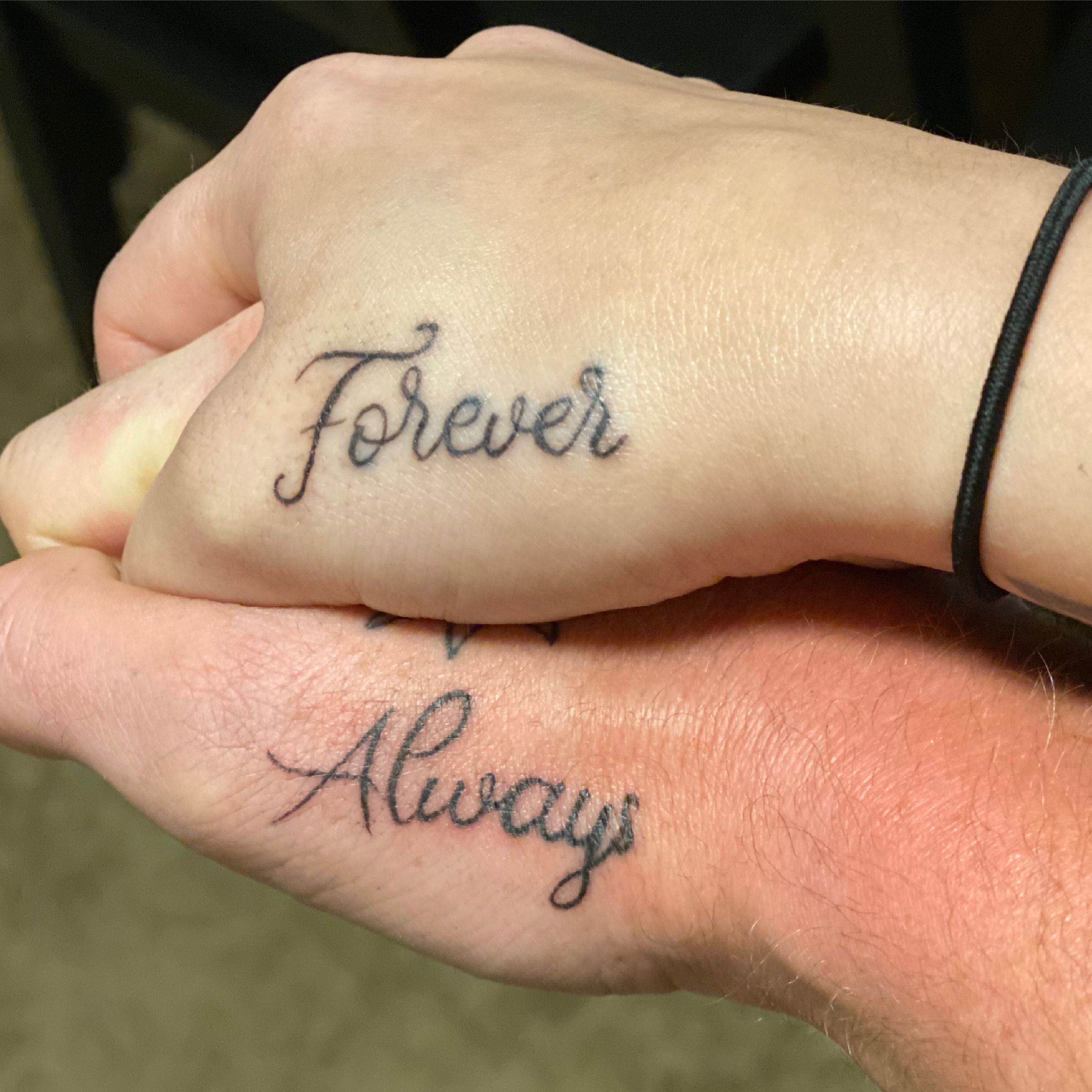 Forever and Always Couples Tattoo