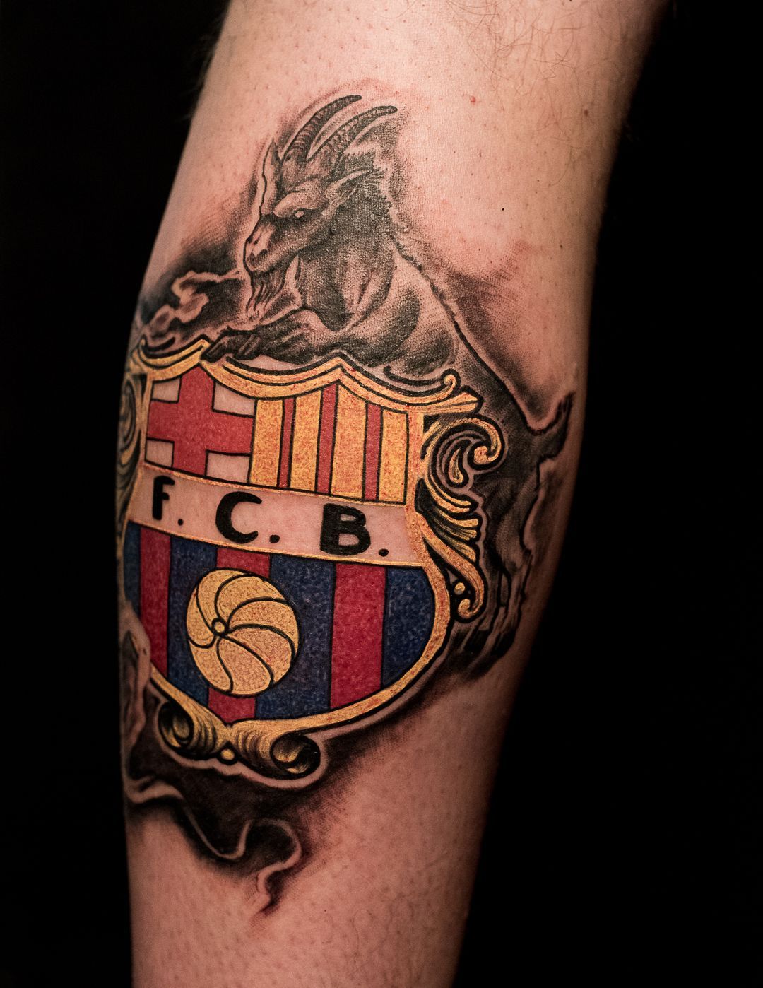 Tattoo of Camp Nou Stadium