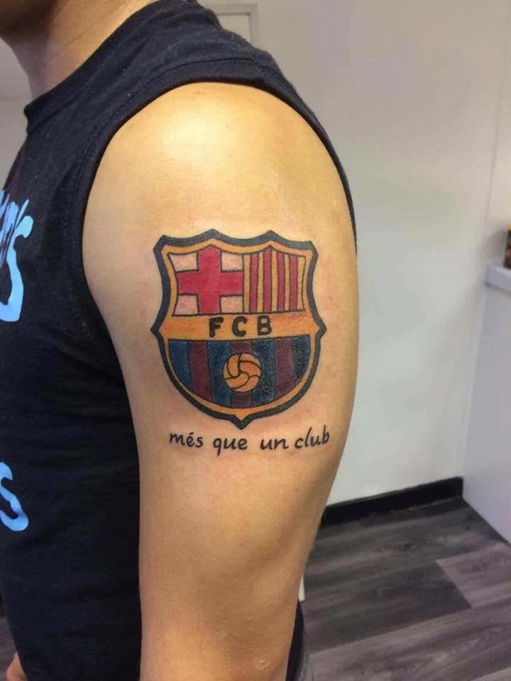 Barcelona Tattoo with Colors of Catalonia