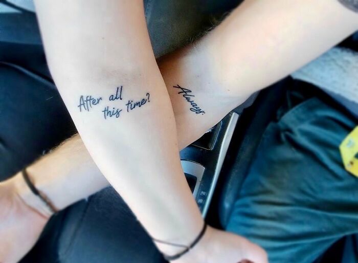 Forever And Always Matching Tattoos
