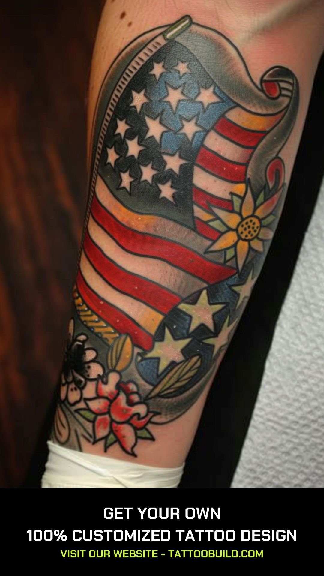 American Flag Tattoo Ideas