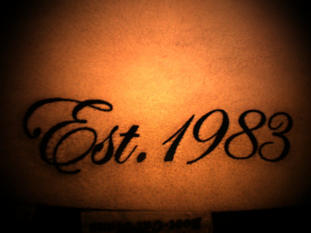 Est. 1983 Tattoo Design by John Langer
