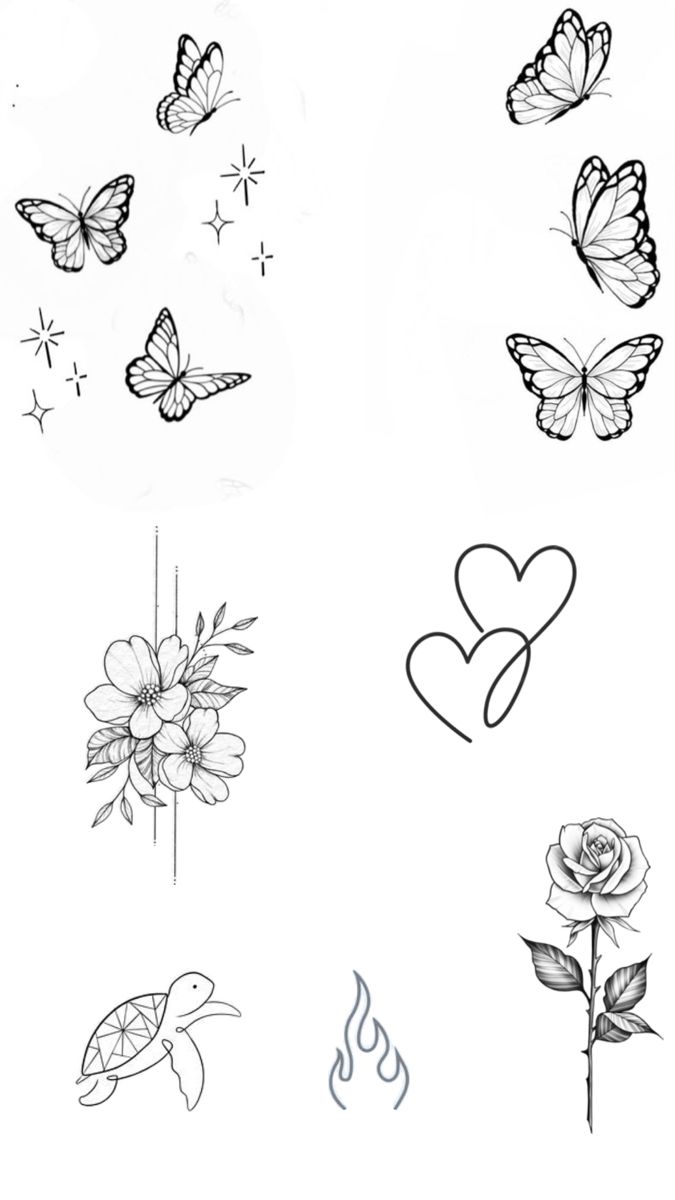 Delicate Floral Tattoo