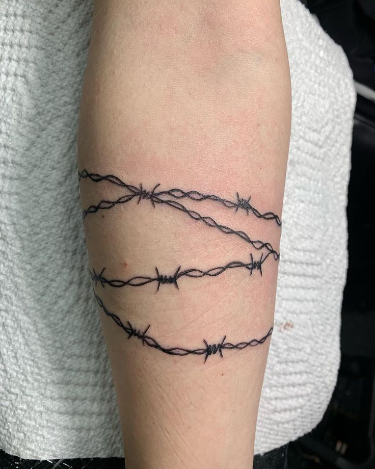 Barbed Wire Tattoo on the Arm