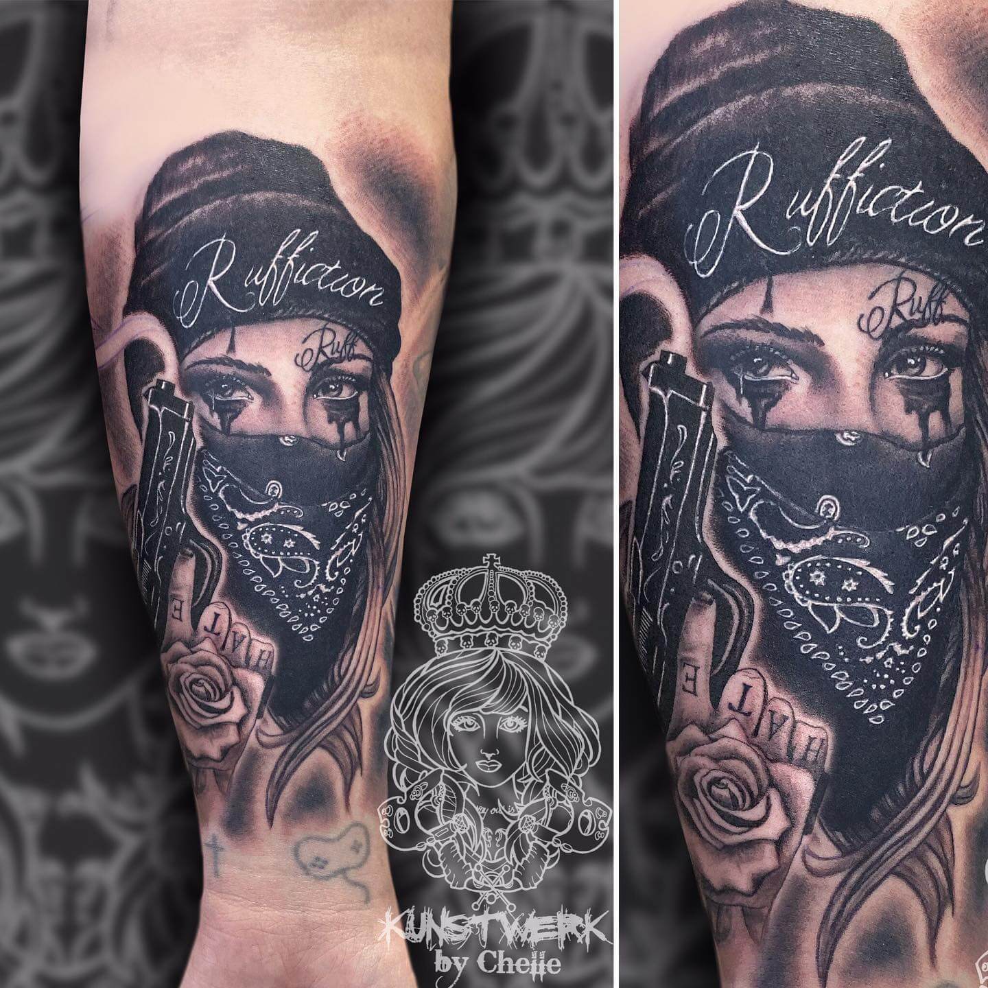 Minimalistic Bandana Tattoo