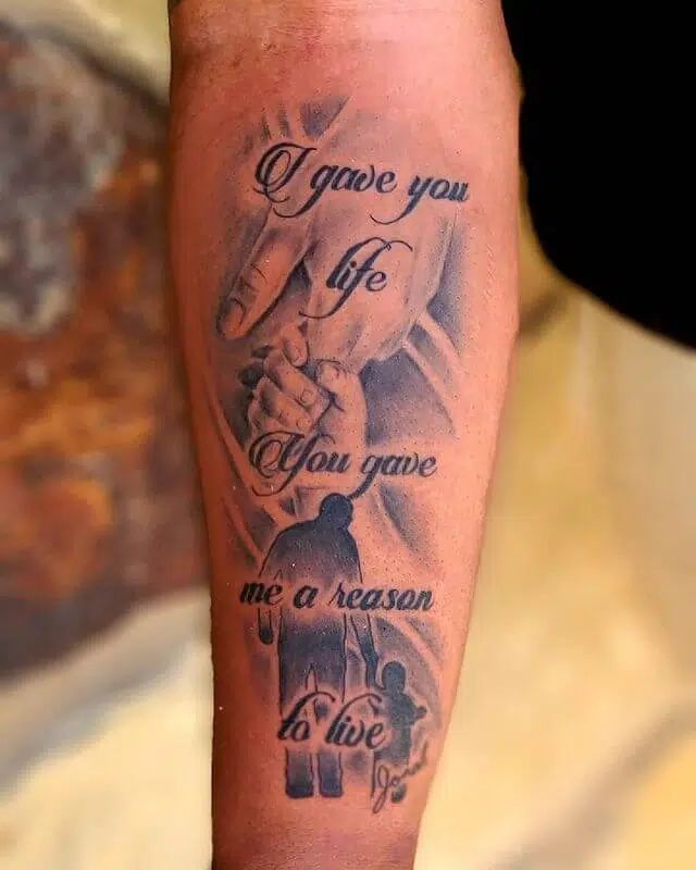 Family Tree Tattoo for a Father and Sons