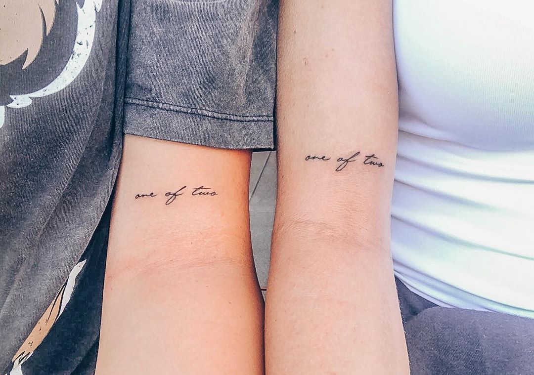 Interlocking geometric shapes tattoo