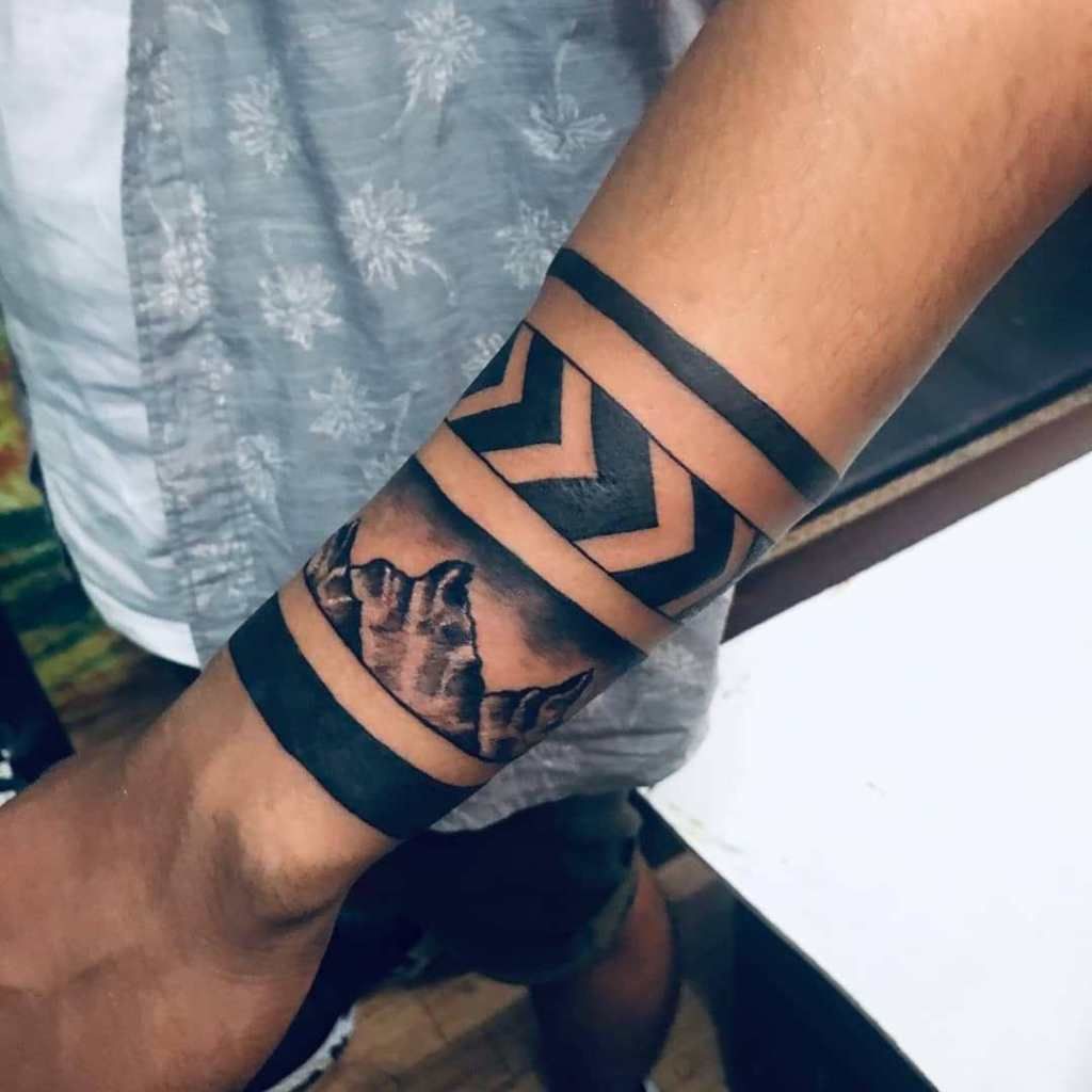 Tribal Band Tattoo Cover Up