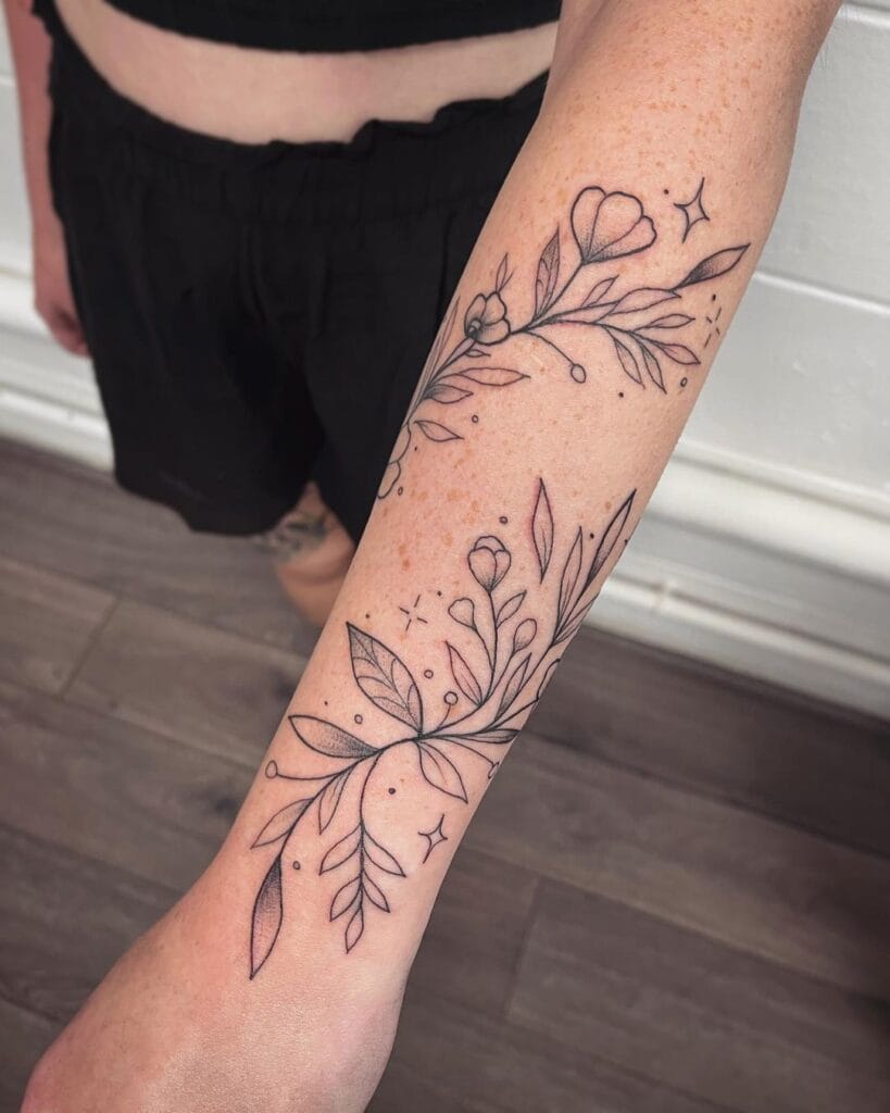 Personal Narrative Arm Wrap Tattoo