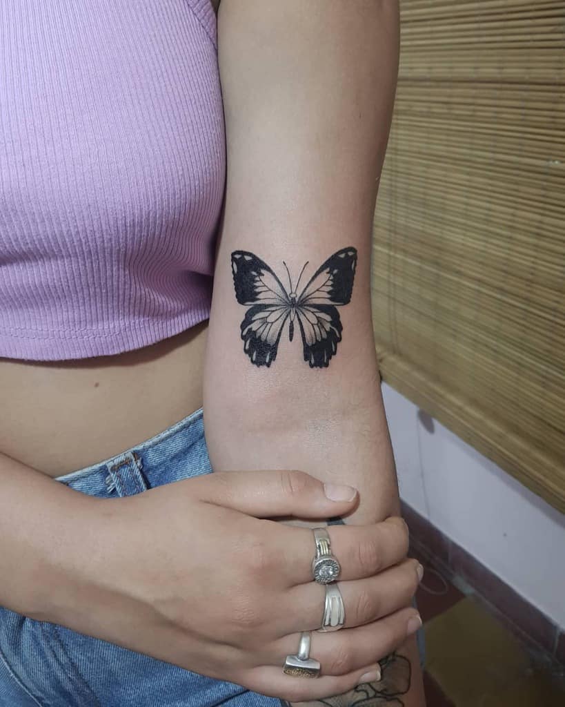 Butterfly Arm Tattoos For Girls