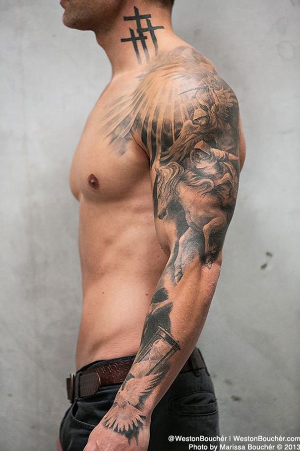 Men Tattoo on arm