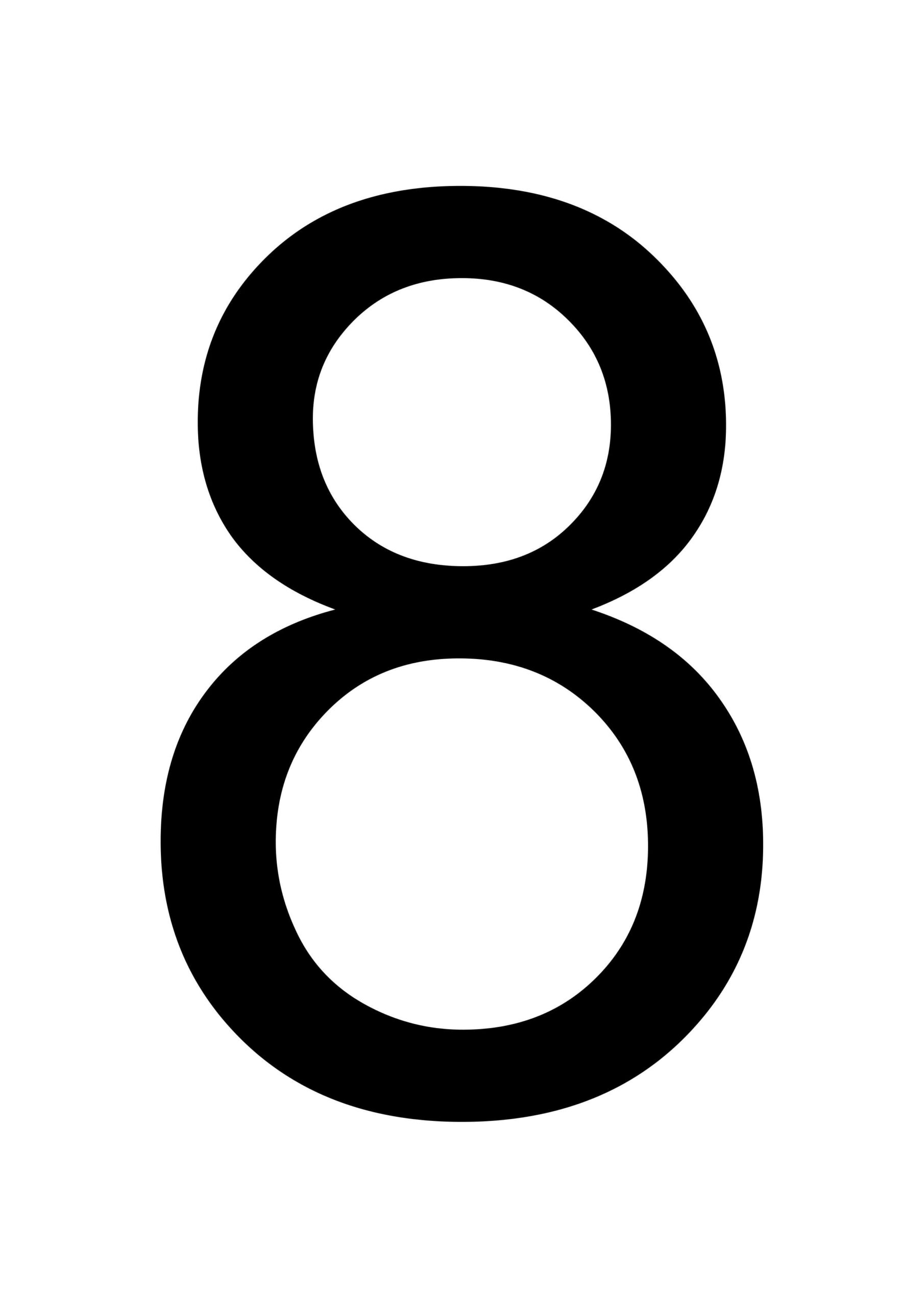 Number 8 Printable