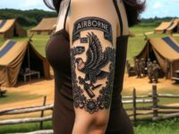 82nd-airborne-tattoo-on-the-upper-arm-of-a-woman