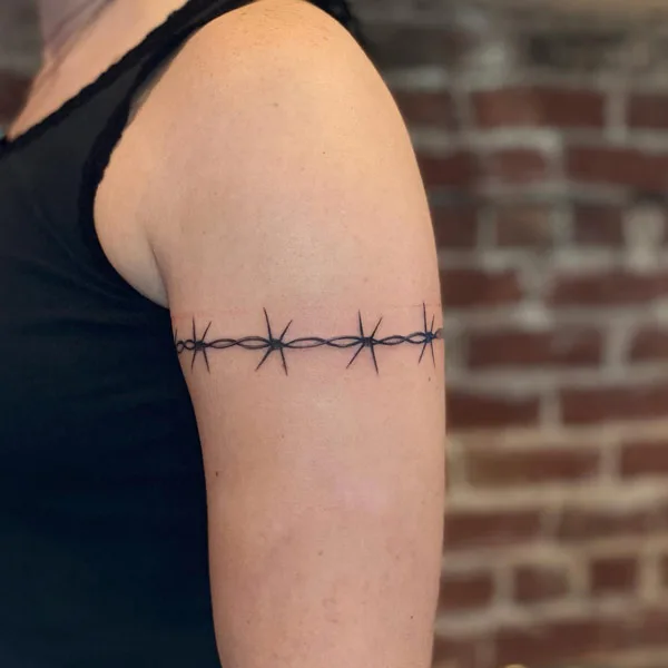 Minimalist Barbed Wire Tattoo