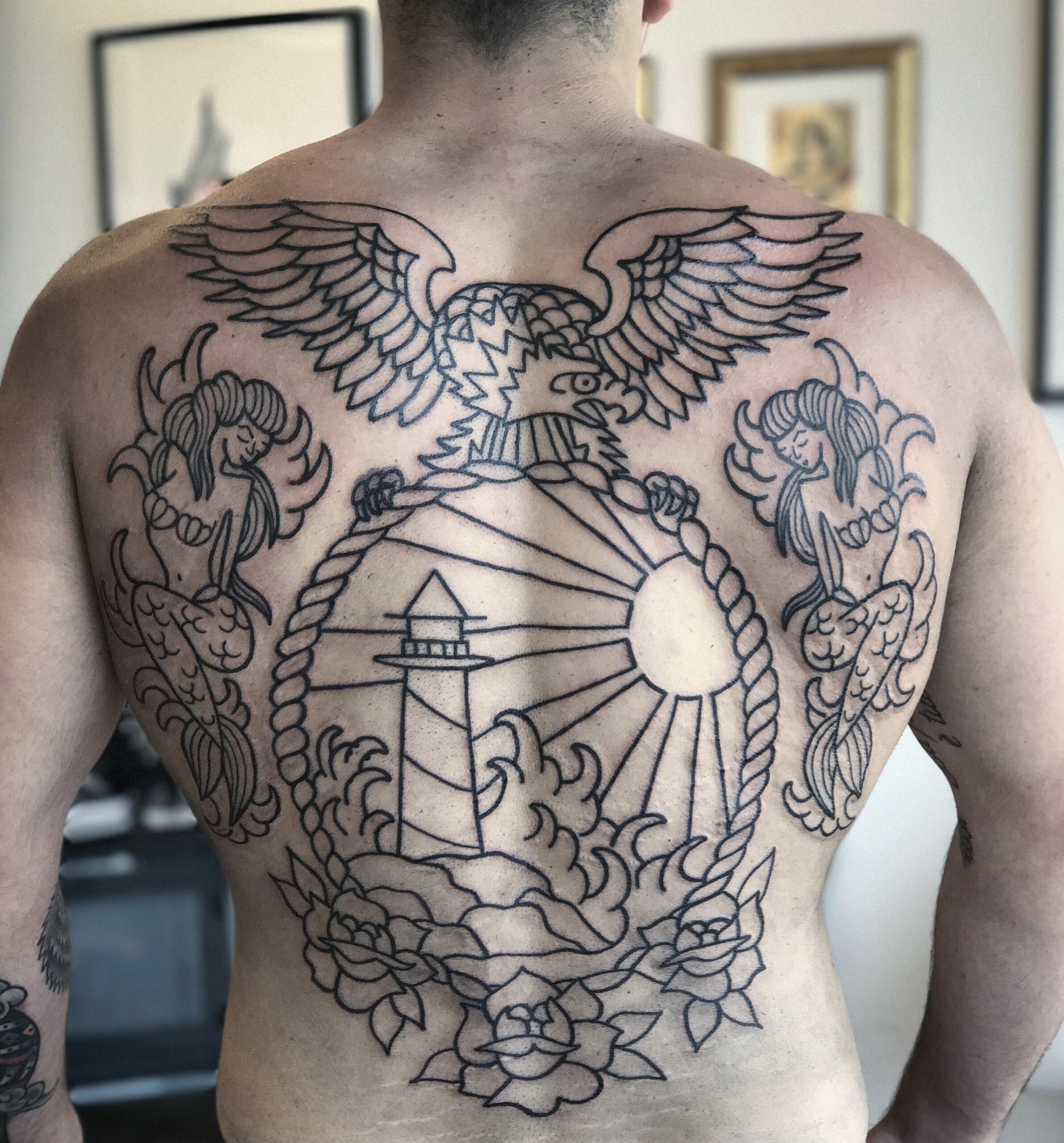 Distinctive Back Tattoo Pieces