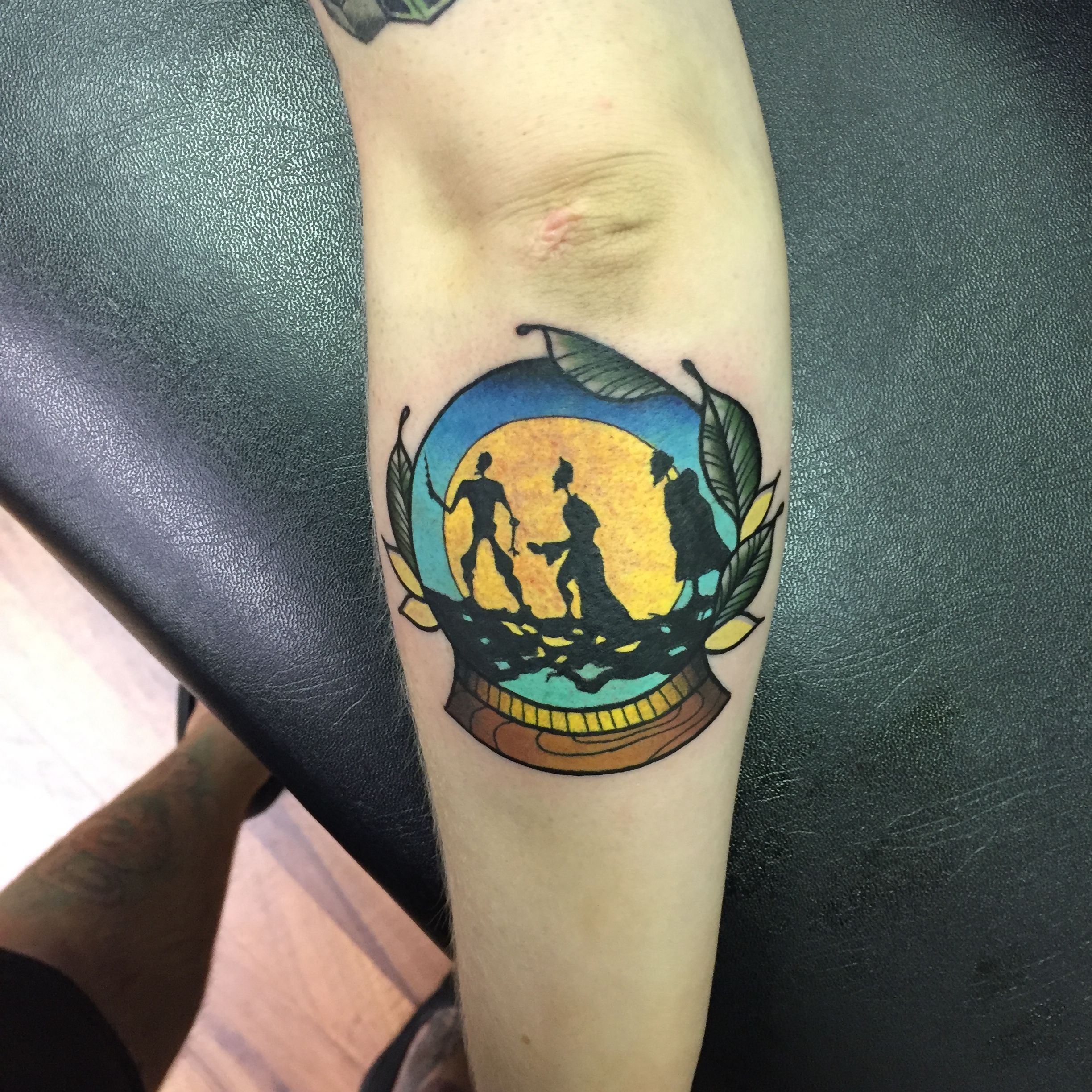 Three Wolf Heads Tattoo
