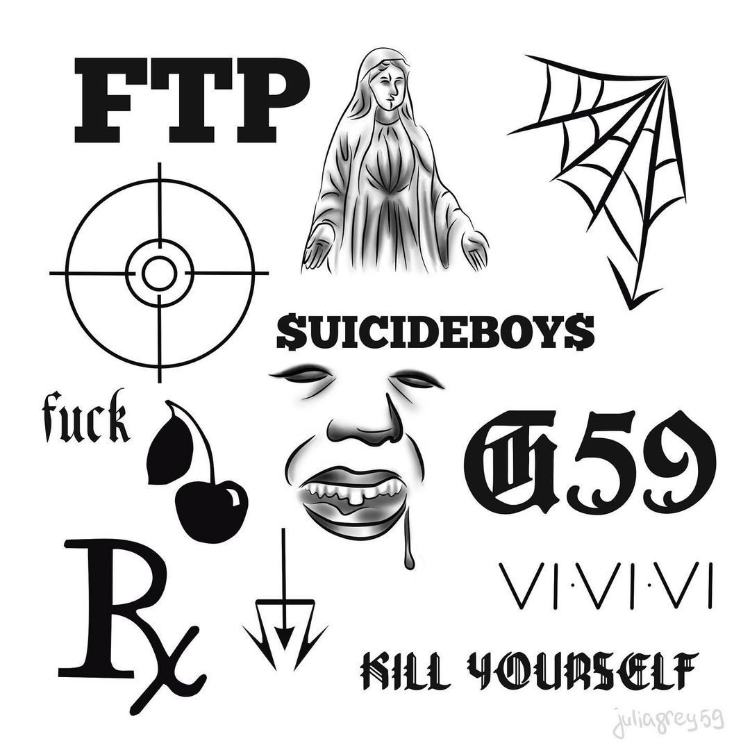 Uicideboy Tattoo Design 4