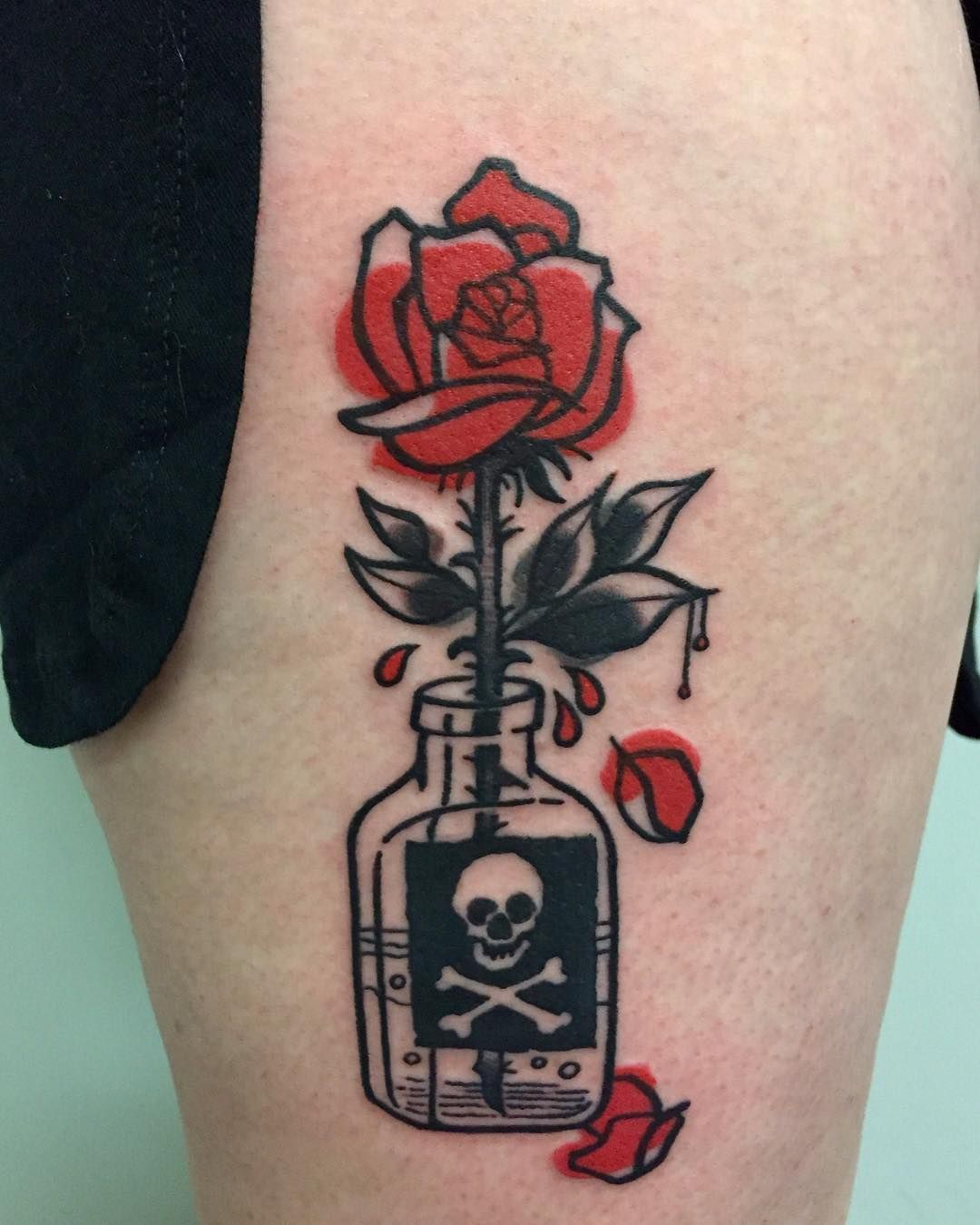 Alternative tattoo design with a rebellious theme