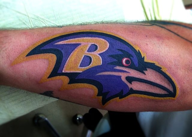 Baltimore Raven Bird Tattoo