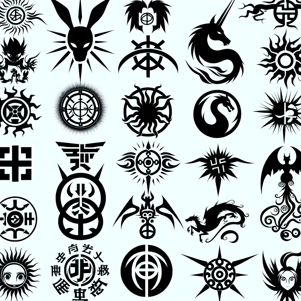 Anime Tattoo Ideas - Symbol Logos