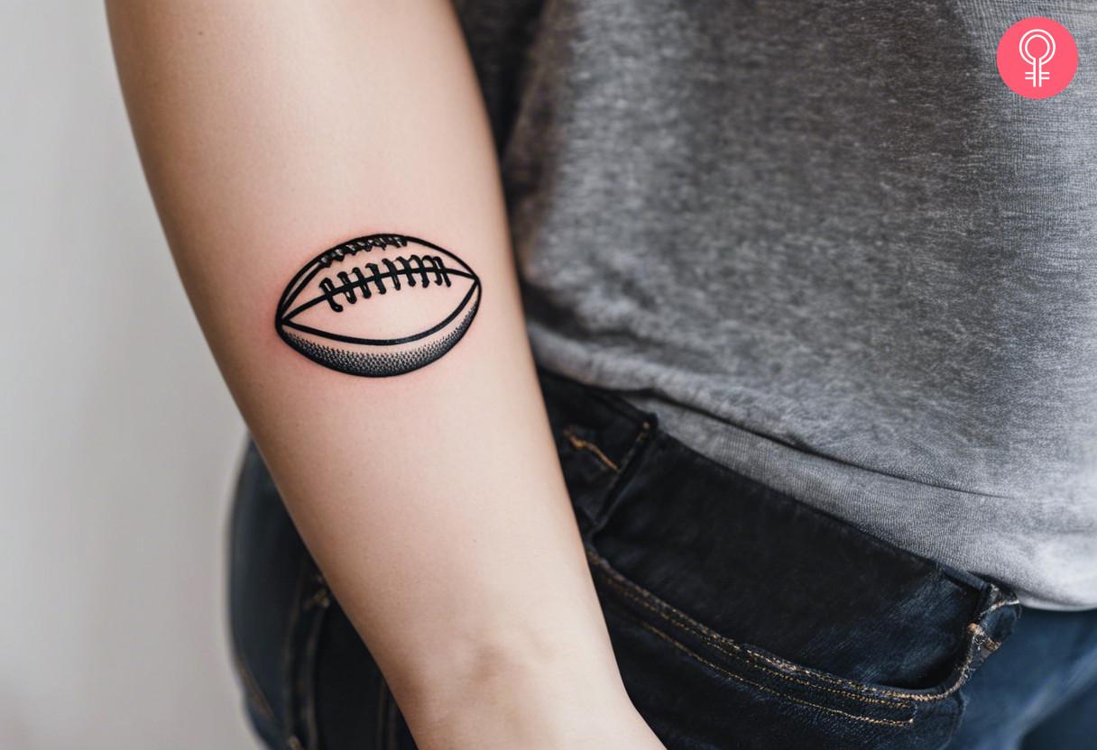 Women's Football Tattoo