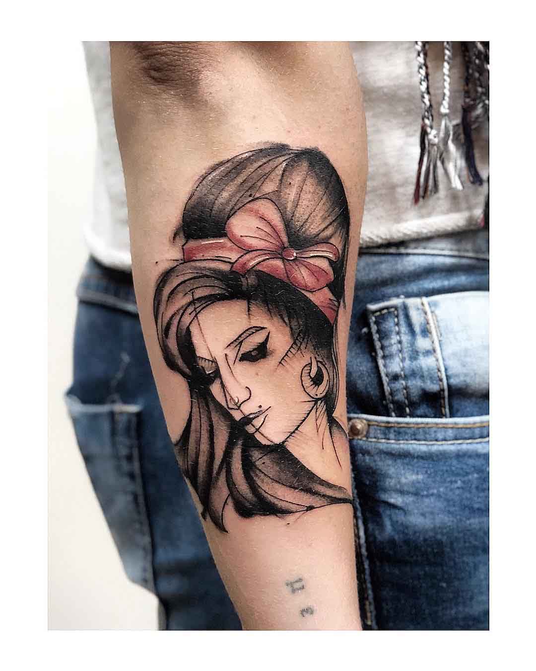 Amy Winehouse Tattoo on Arm