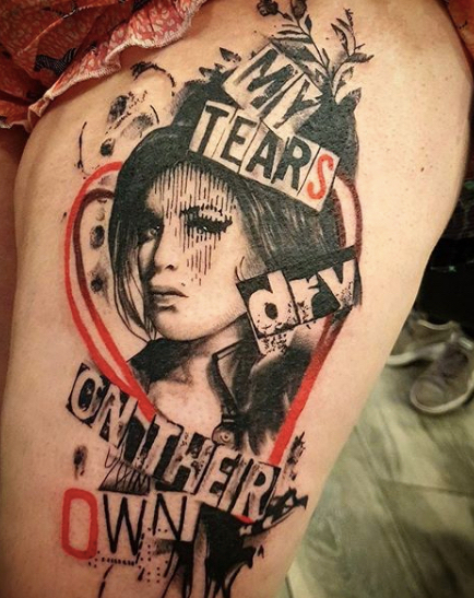 Amy Winehouse tattoo design