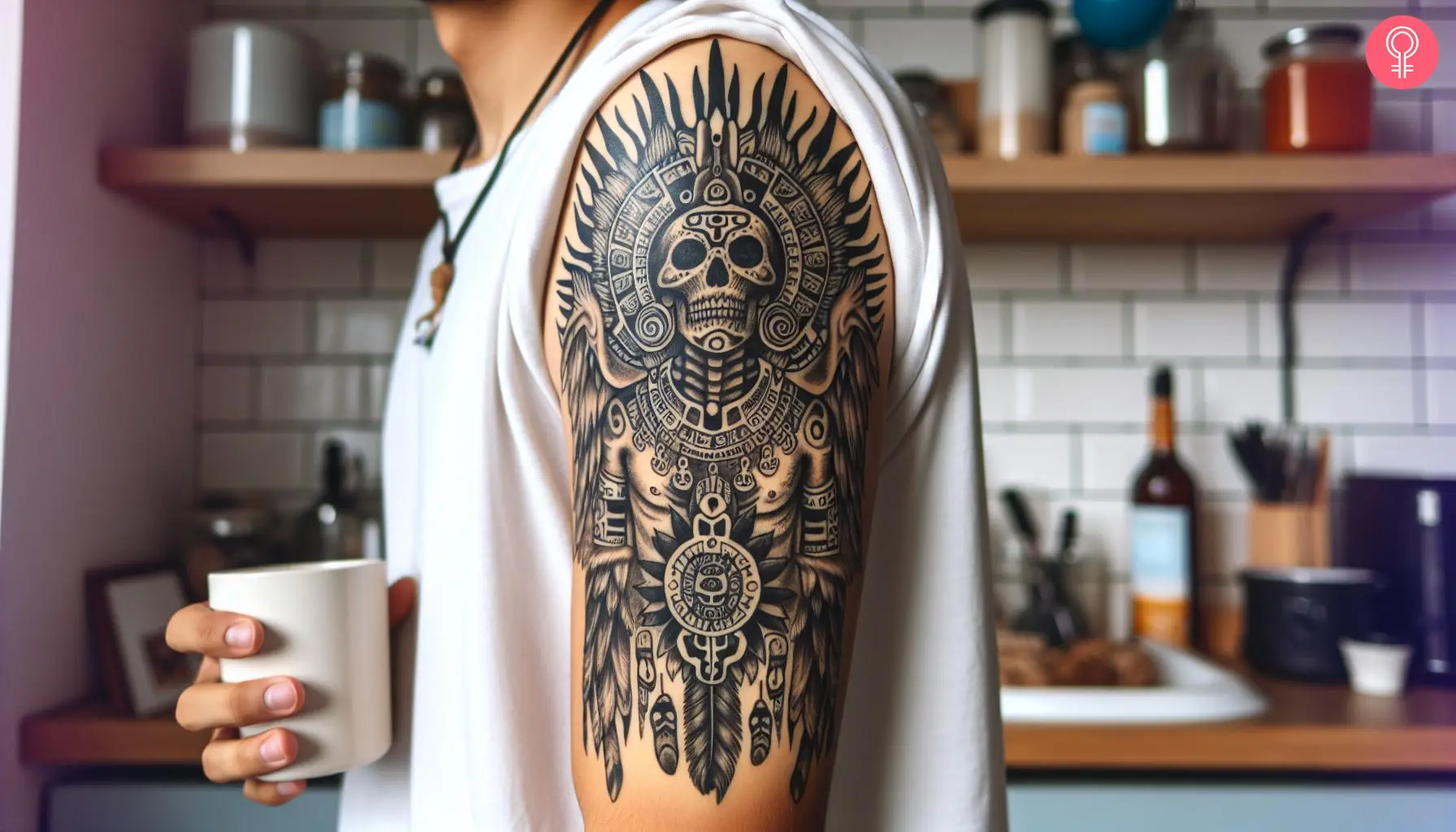 Aztec God of Death Tattoo