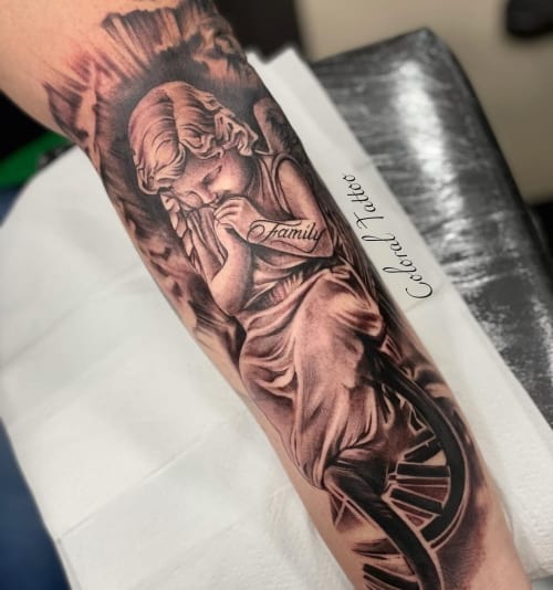 Angel Tattoos On Forearm