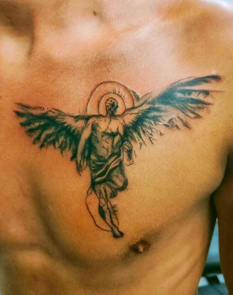 Heavenly Angel Tattoo Design