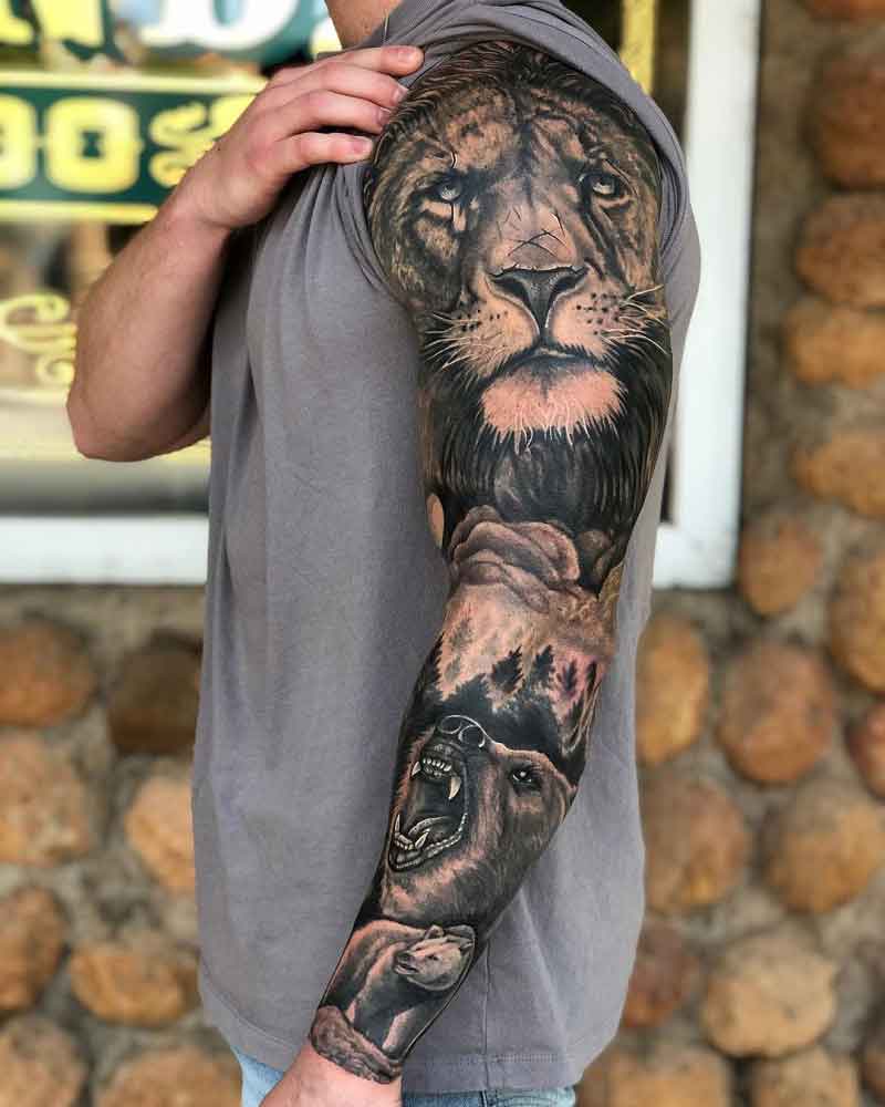 Animal Sleeve Tattoos