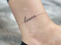 Ankle-Bracelet-Tattoo-With-Names