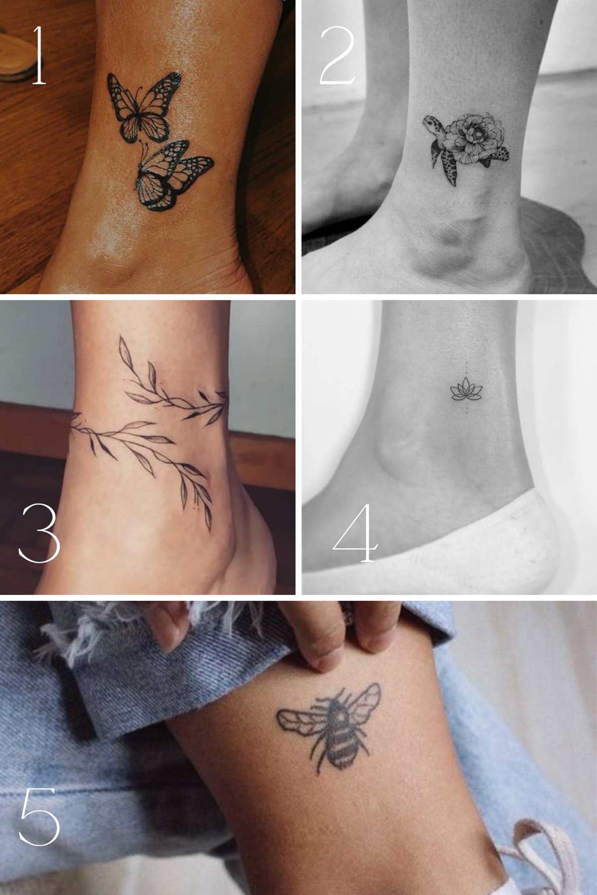 53+ Flirty Ankle Tattoo Designs for Women
