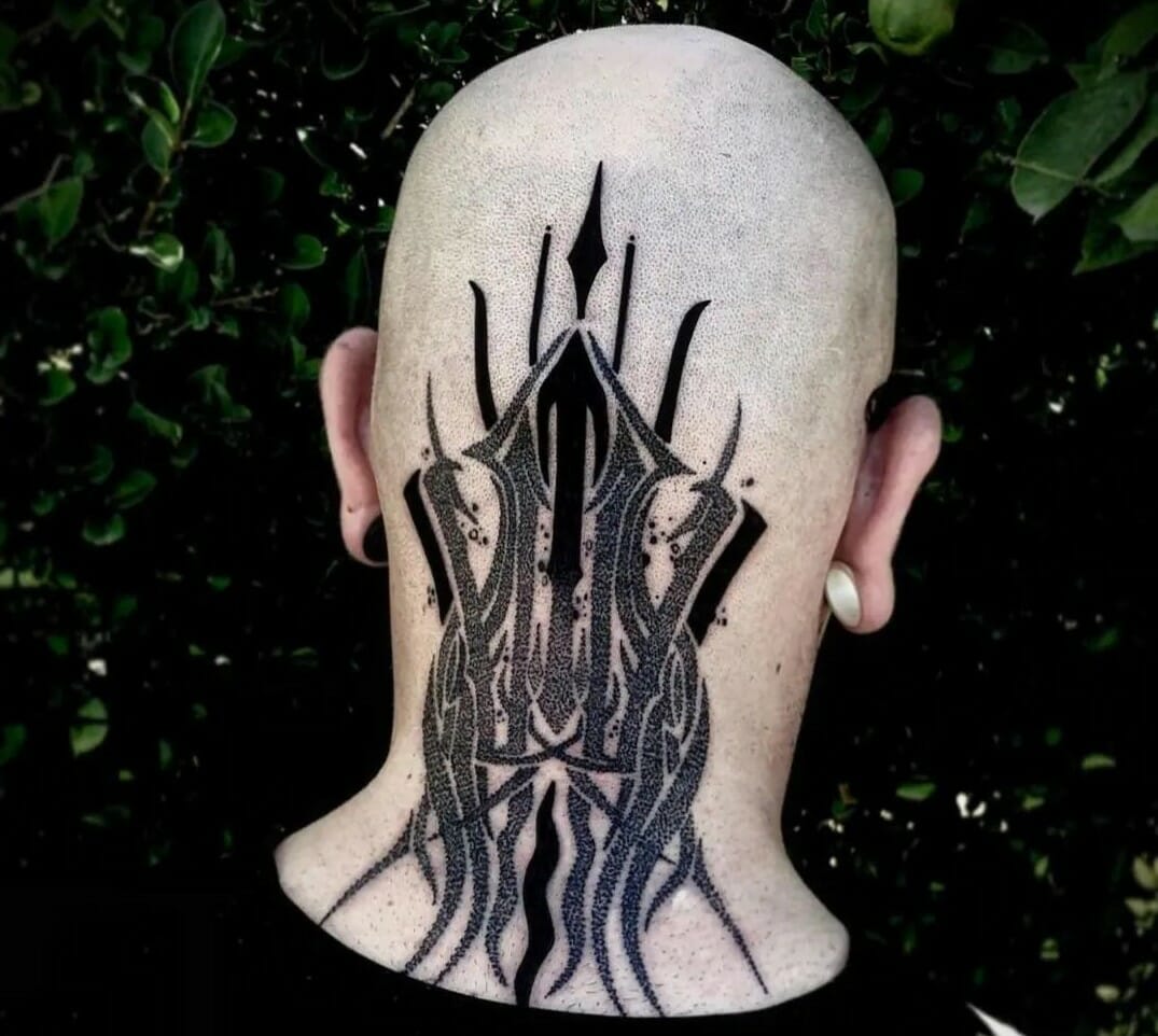 Bald Head Tattoo 3