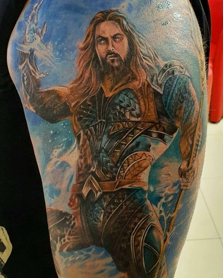 Classic Aquaman Tattoo Symbolism