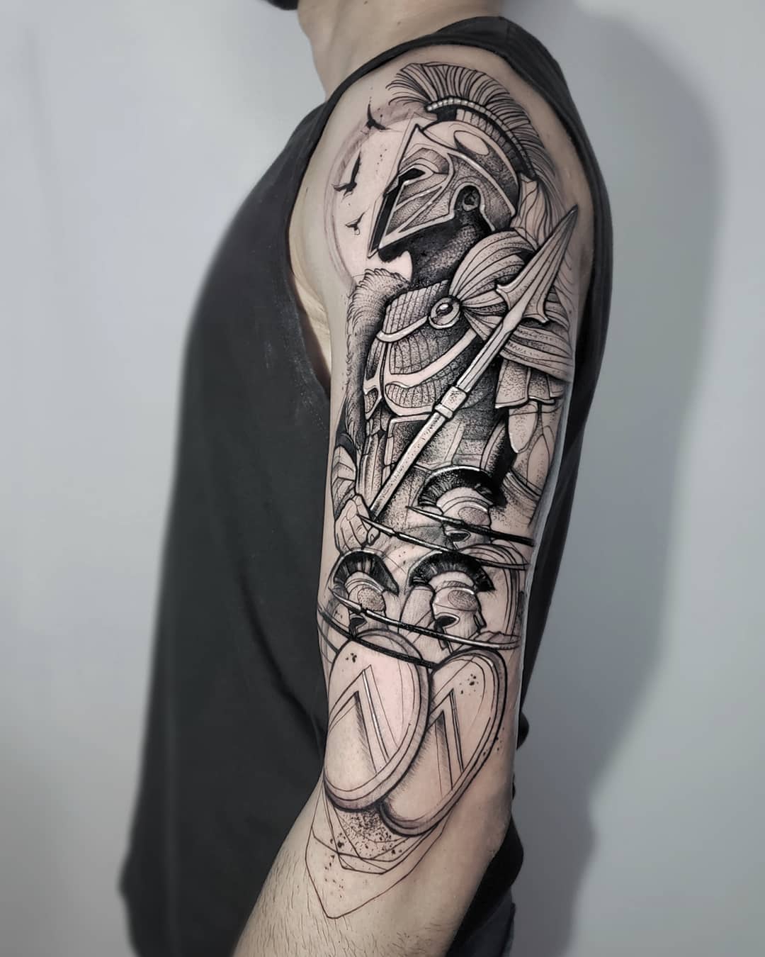Greek Gods Tattoo Sleeve Ideas