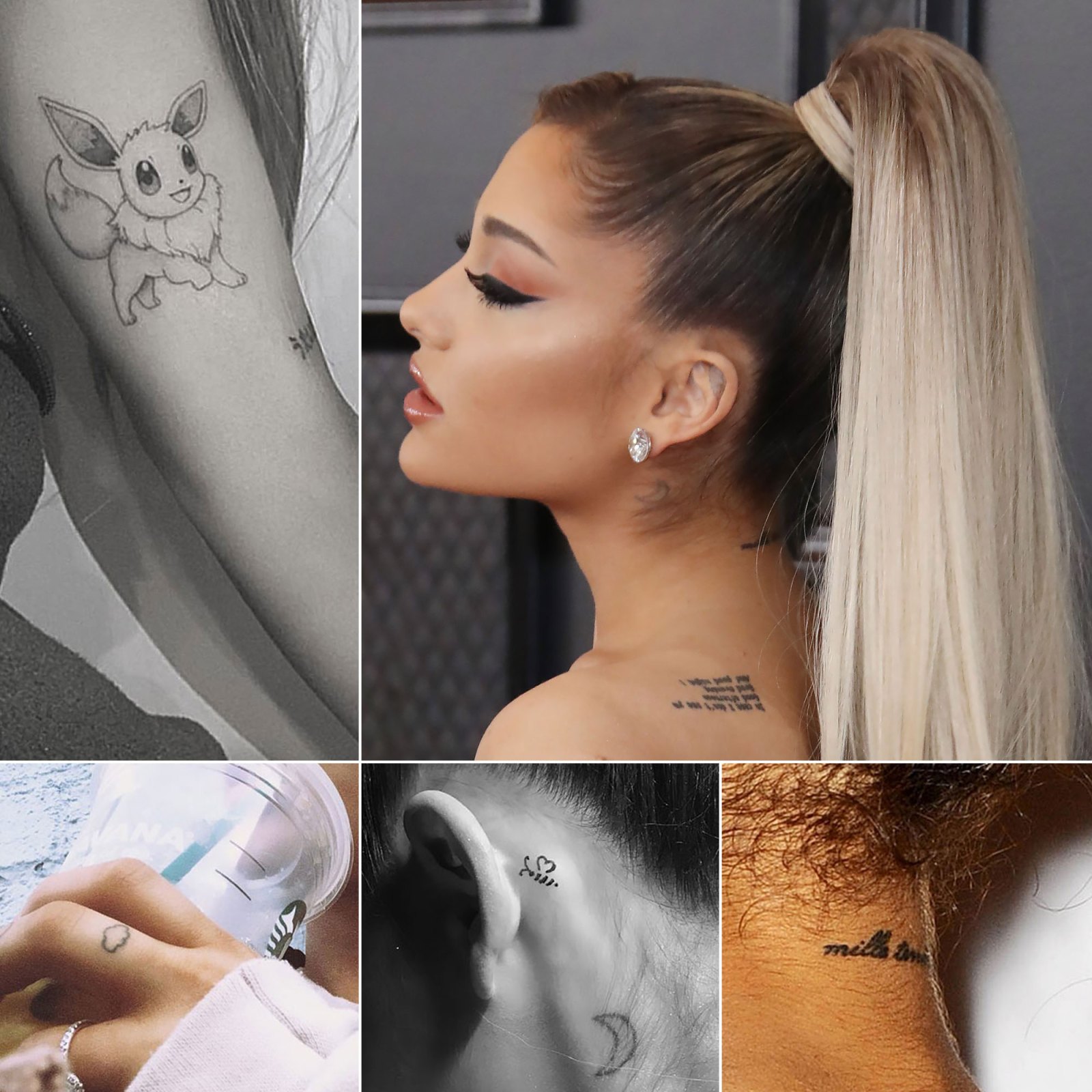 Ariana Grande Tattoos Descriptions and Meanings