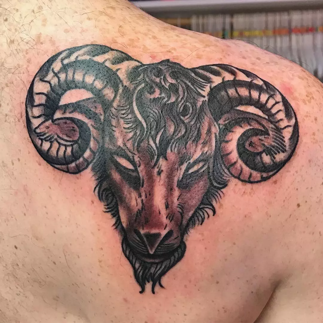 Best Aries Symbol Tattoo Designs