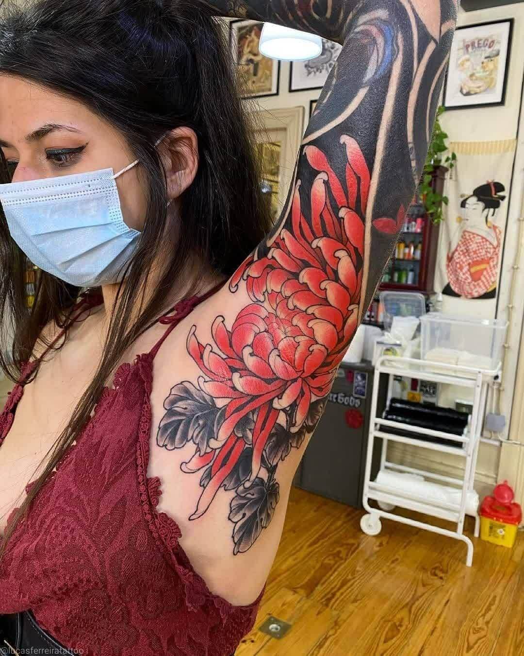 Armpit Tattoo Design 1