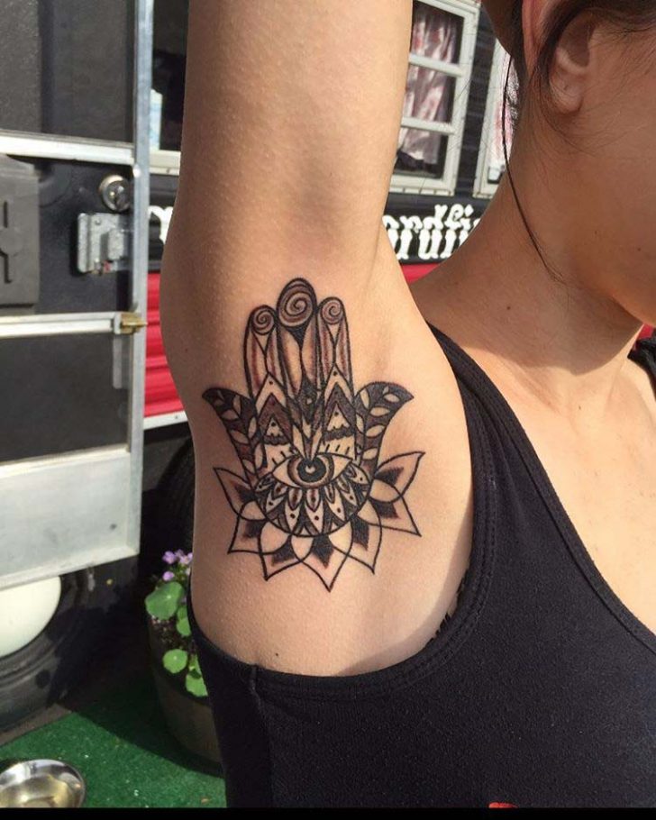 Armpit Tattoo Design 4