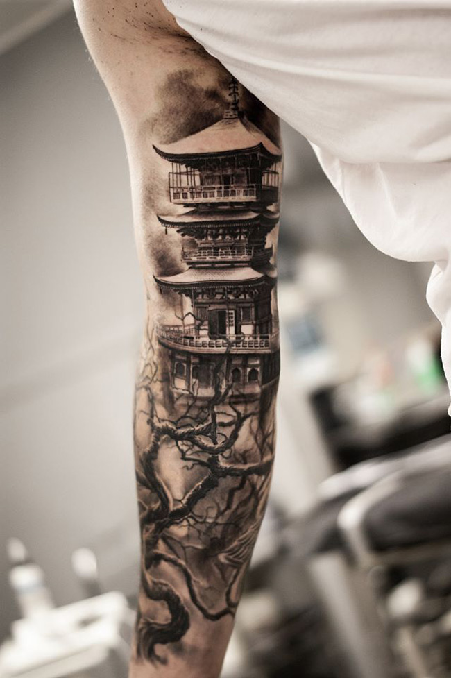 Asian Sleeve Tattoo