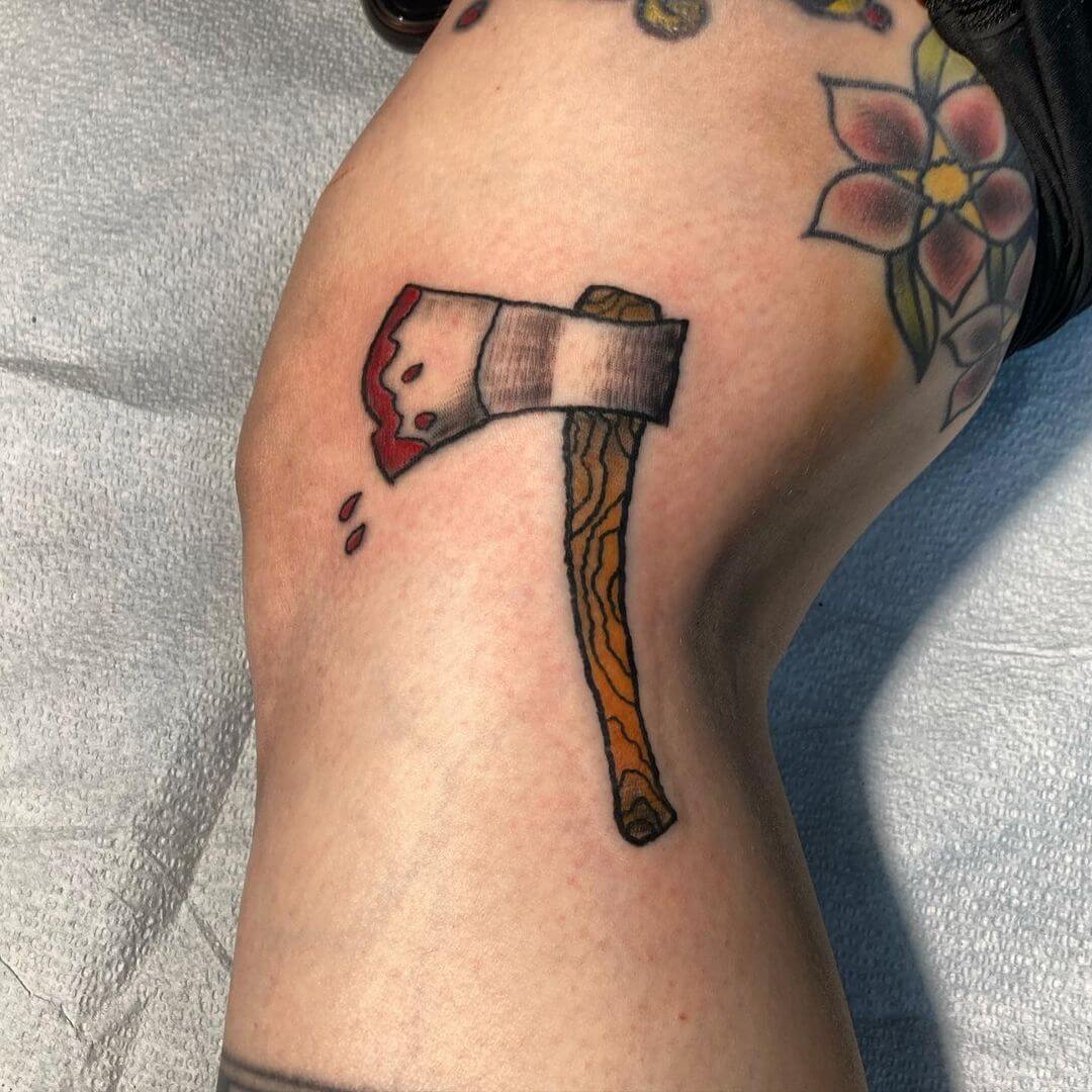 Unique Axe Tattoo
