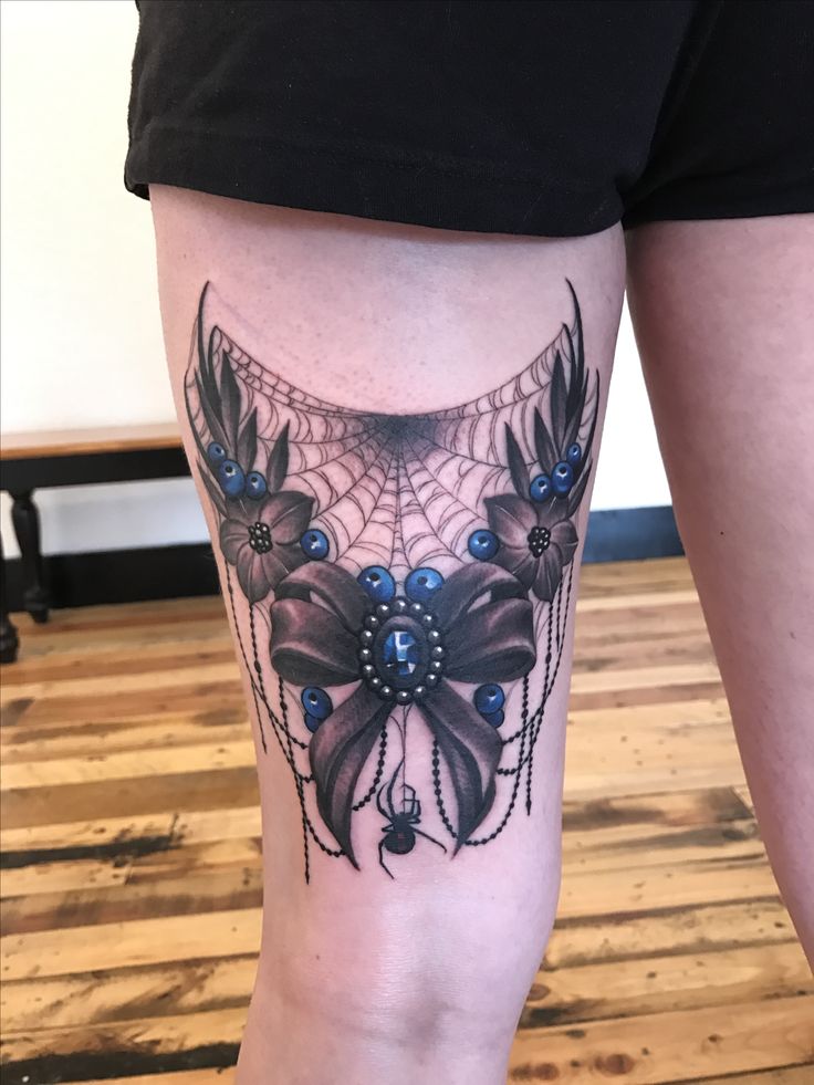 Geometric Patterns on Back Thigh