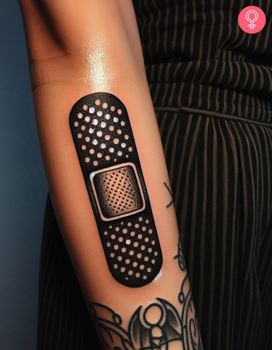 Badass Band-Aid Tattoo